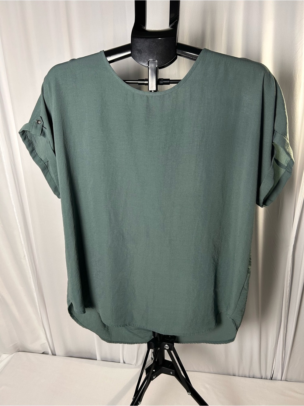 Maurices Sage Green Short Sleeve Blouse